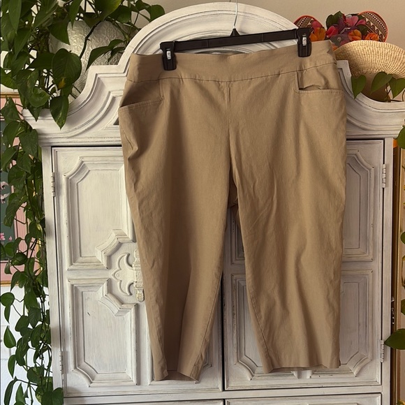 5 for $25! Terra & Sky Mid Rise Straight-Leg Capri Dress Pant Size 2X (20-22 W) - Picture 5 of 12